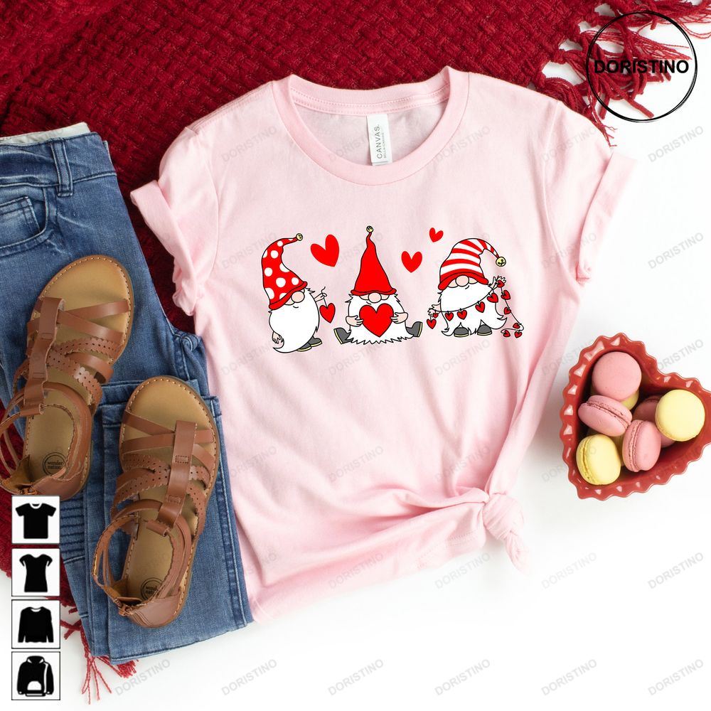 Valentine Gnomes Hearts Valentines Day Limited Edition T-shirts