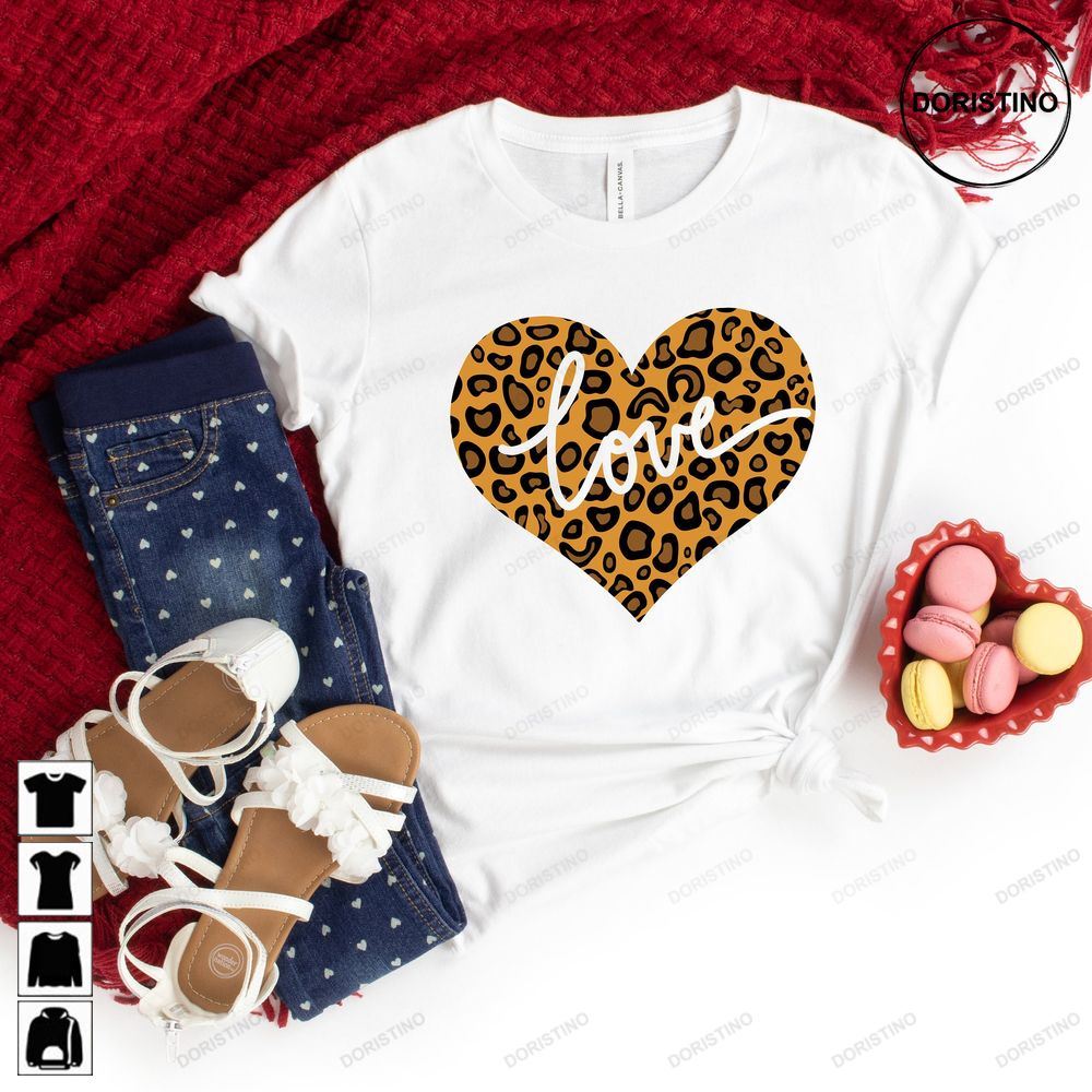 Valentines Day Leopard Hearvalentines Day Awesome Shirts