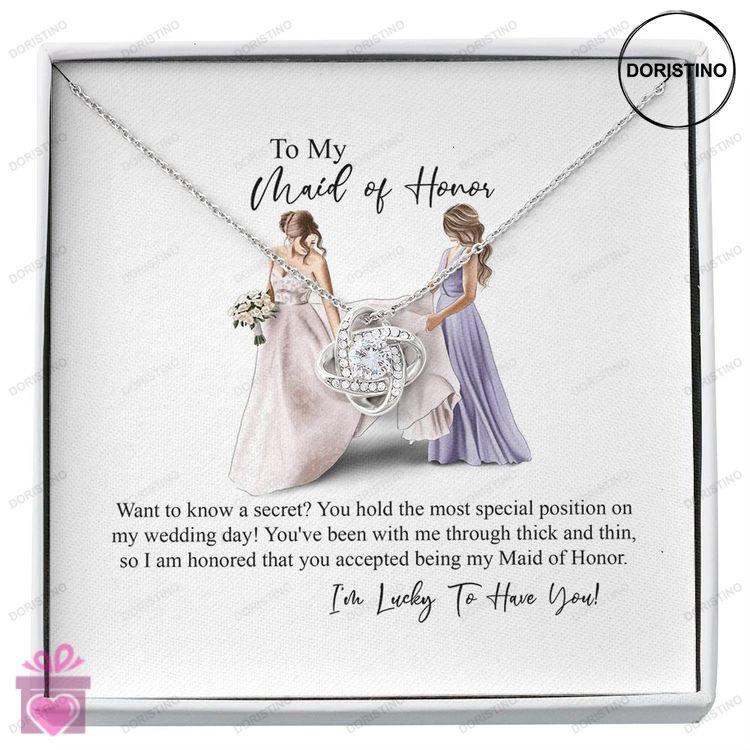 Best Friend Necklace Maid Of Honor Gift Thank You For Being My Maid Of Honor Gift Necklace Gift From Doristino Awesome Necklace