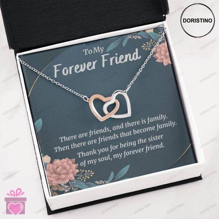 Best Friend Necklace Soul Sister Gift Unbiological Sister Friendship Gift Friends Become Family Neck Doristino Limited Edition Necklace