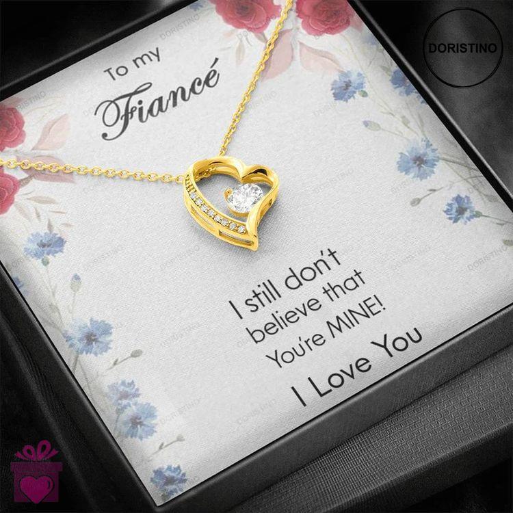 Best Gift For Fiance Female - 925 Sterling Silver Heart Pendant Doristino Trending Necklace