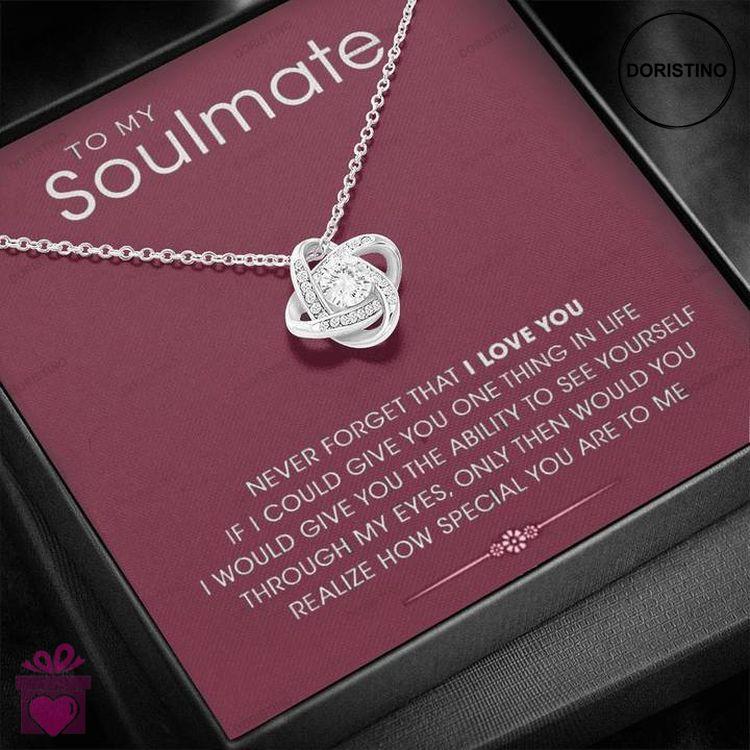 Best Gift For Soulmate - 925 Sterling Silver Love Knot Pendant Doristino Limited Edition Necklace
