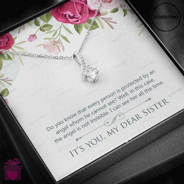 Best Gift To My Dear Sister - 925 Sterling Silver Pendant Doristino Limited Edition Necklace