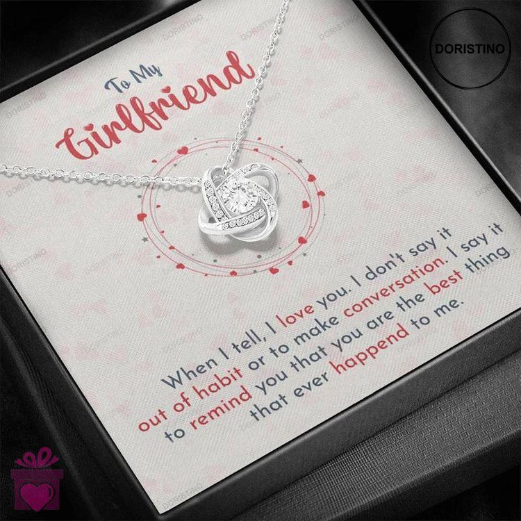 Best Heartfelt Gift For Girlfriend - 925 Sterling Silver Pendant Doristino Trending Necklace