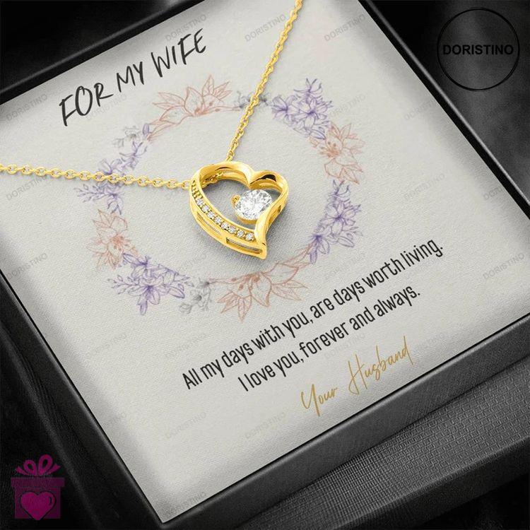 Best Luxury Gift For Wife - 925 Sterling Silver Pendant Doristino Limited Edition Necklace