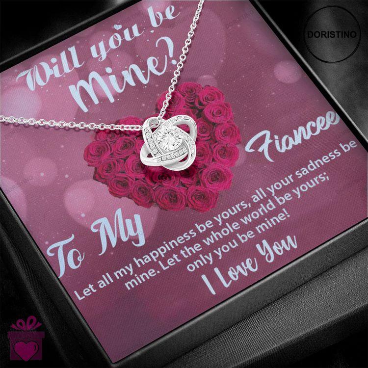Best Proposal Gift For Fiancã©e - Pure Silver Pendant With Message Card Doristino Trending Necklace