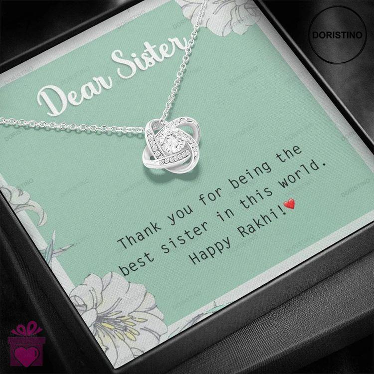 Best Rakhi Gift For Sister - 925 Sterling Silver Pendant Doristino Awesome Necklace