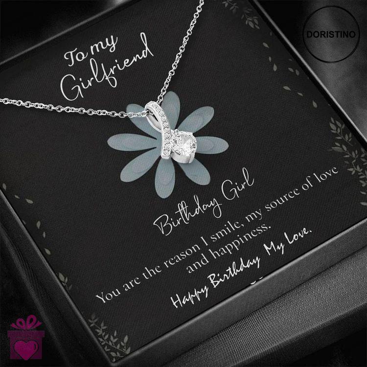 Best Unique Birthday Gift For Girlfriend - Pure Silver Pendant Message Card Combo Gift Box Doristino Limited Edition Necklace