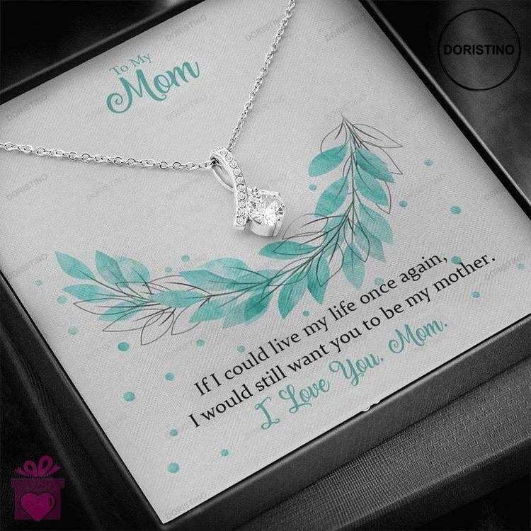 Best Unique Gift For Mom - Pure Silver Pendant Message Card Combo Gift Box Doristino Trending Necklace