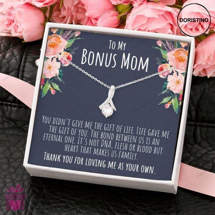 Bonus Mom Necklace Gift For Stepmom Second Mom Mother-in-law Necklace Doristino Awesome Necklace