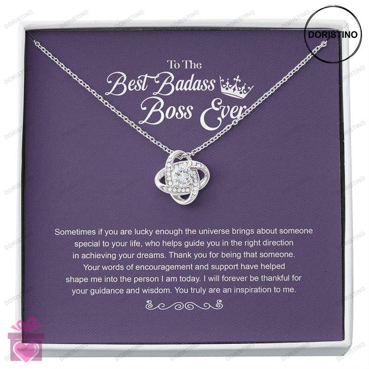 Boss Necklace To The Best Badass Boss Necklace Gift For Her Boss Lady Gift Best Badass Boss Ever Gif Doristino Limited Edition Necklace