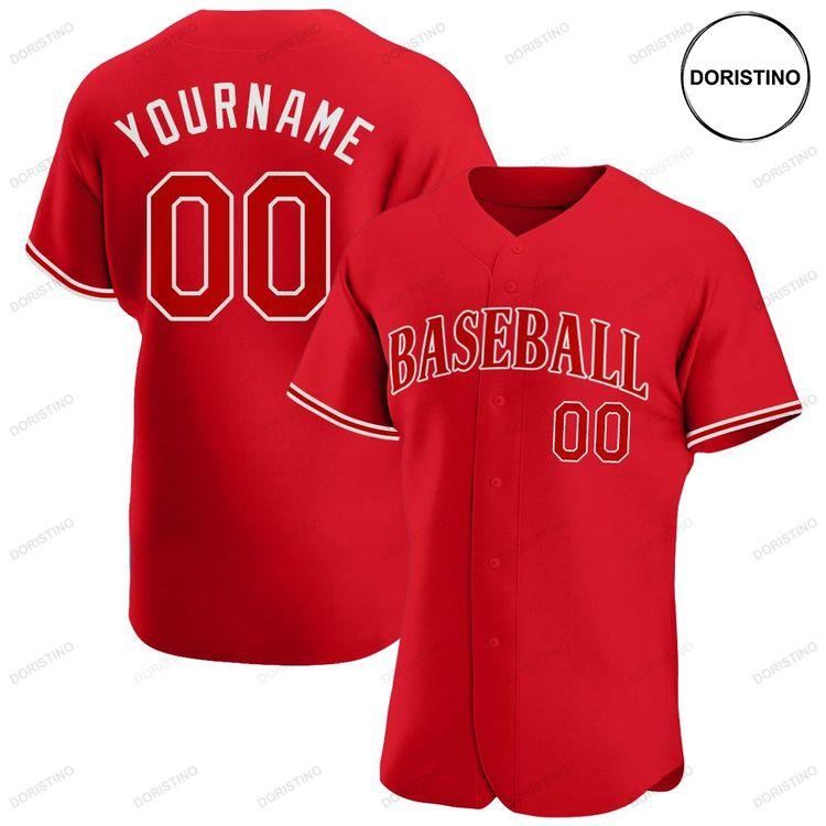 Custom Personalized Red Red White Doristino Limited Edition Baseball Jersey
