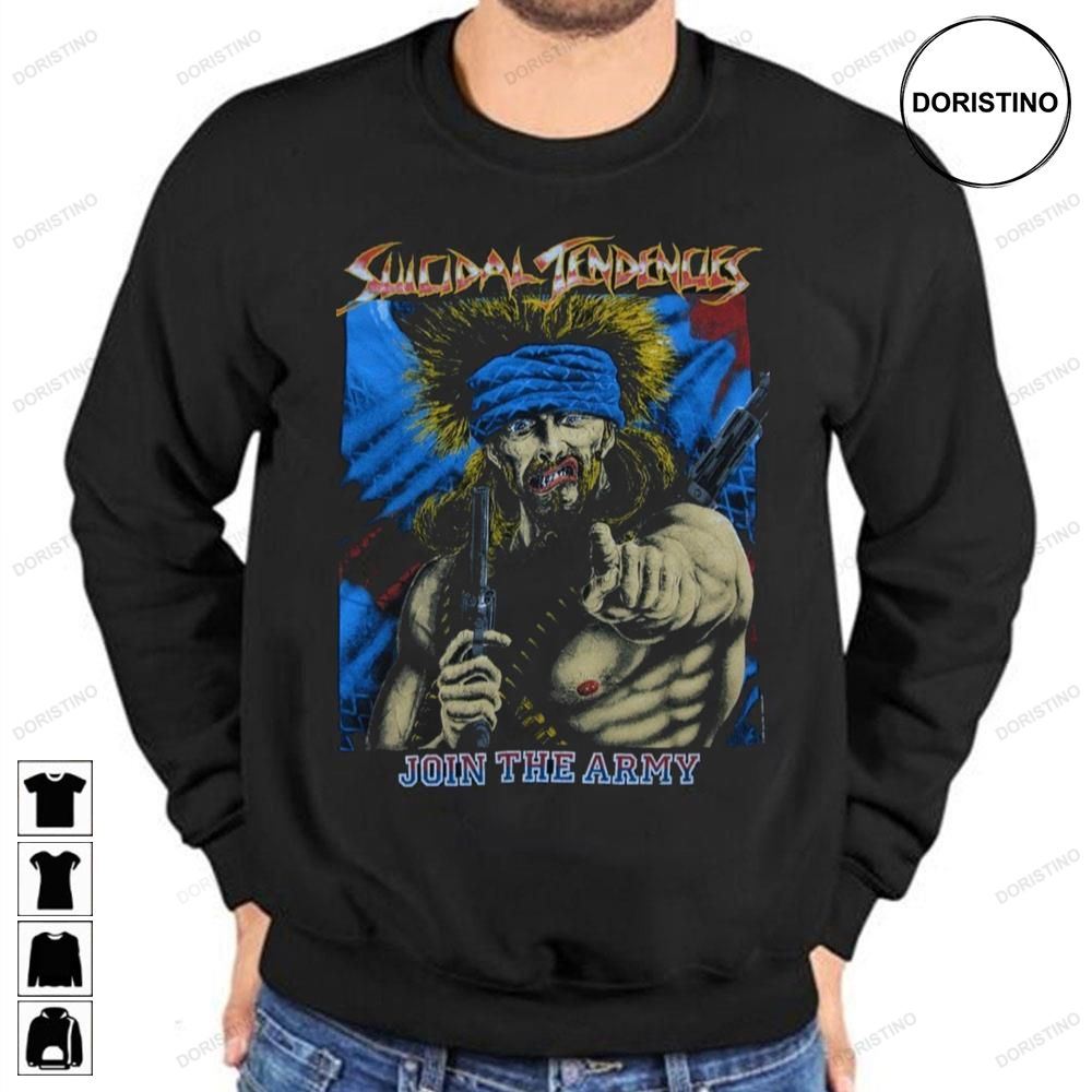 Suicidal Tendencies Thrash Band Join The Army Limited Edition T-shirts