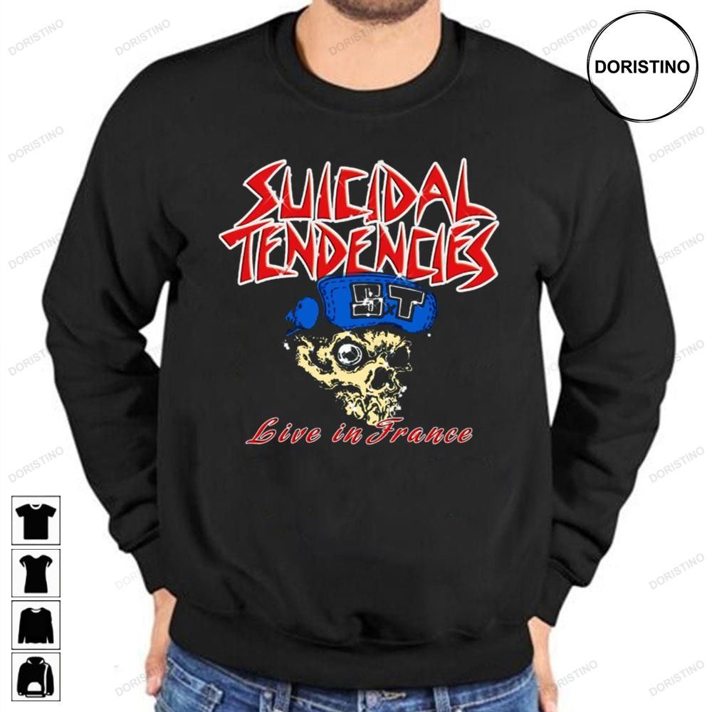 Suicidal Tendencies Thrash Band Live In France Awesome Shirts