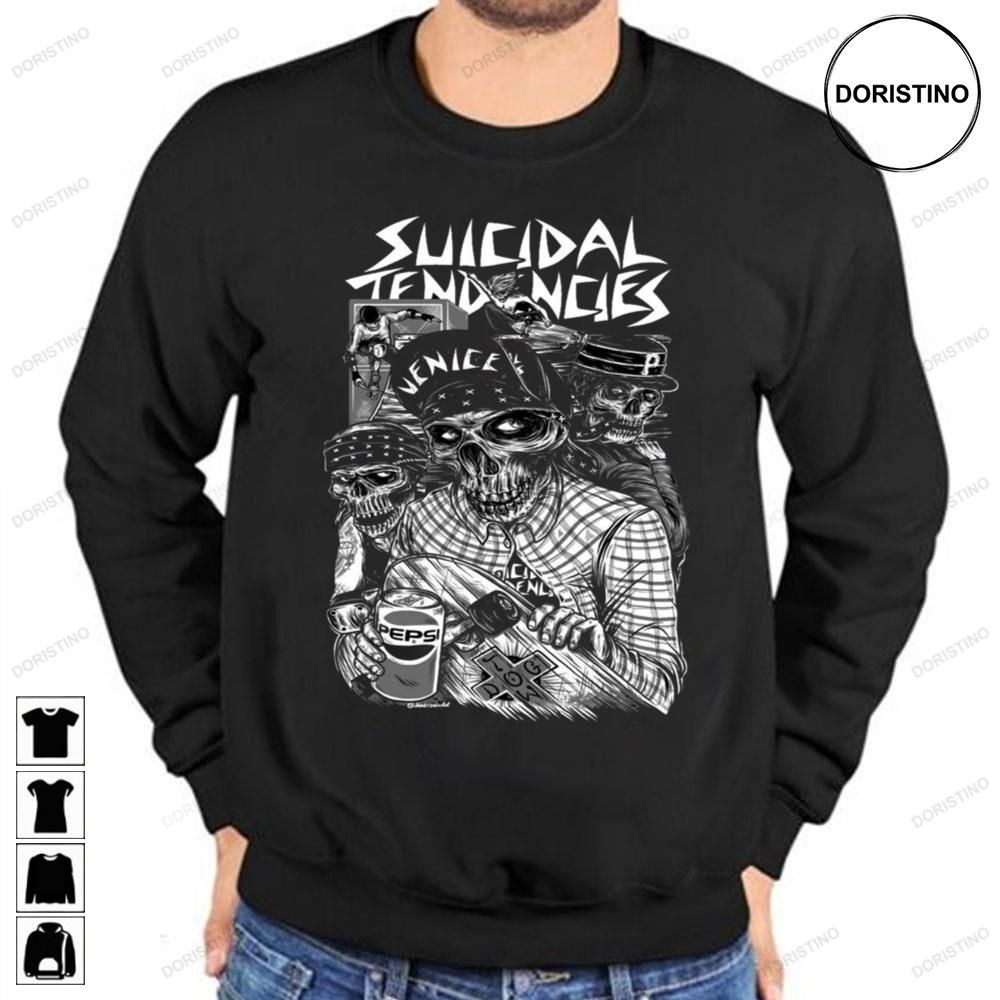 Suicidal Tendencies Thrash Band Pepsi Skull Awesome Shirts
