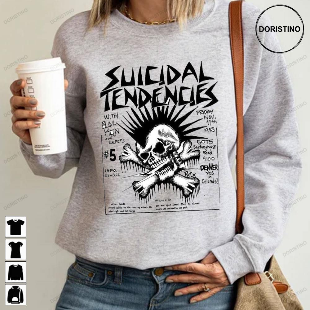 Suicidal Tendencies Thrash Band Skull Limited Edition T-shirts