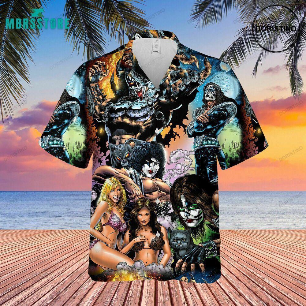 1973 Kiss Summer Unisex Short Sleeve Limited Edition Hawaiian Shirt