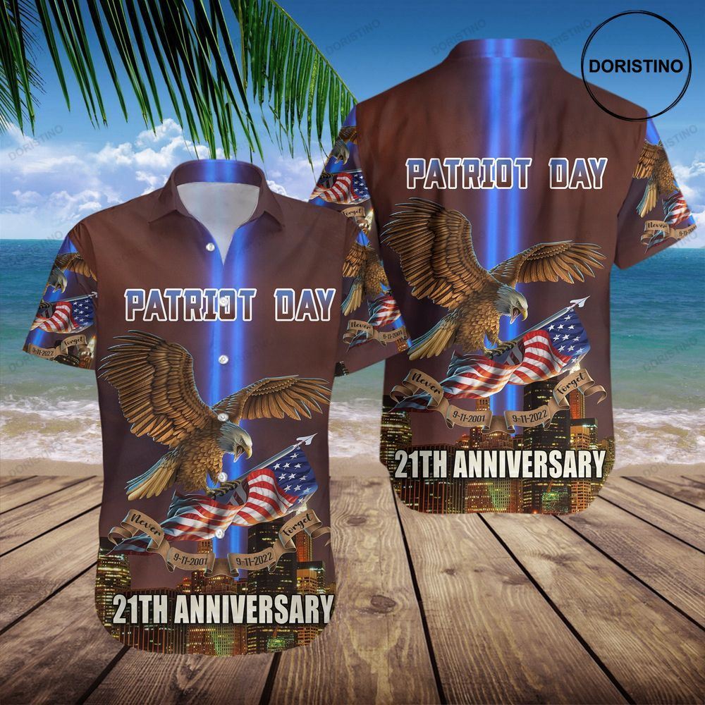 21th Aniversary Patriot Day 911 We Will Never Forget 3d Limited Edition Hawaiian Shirt