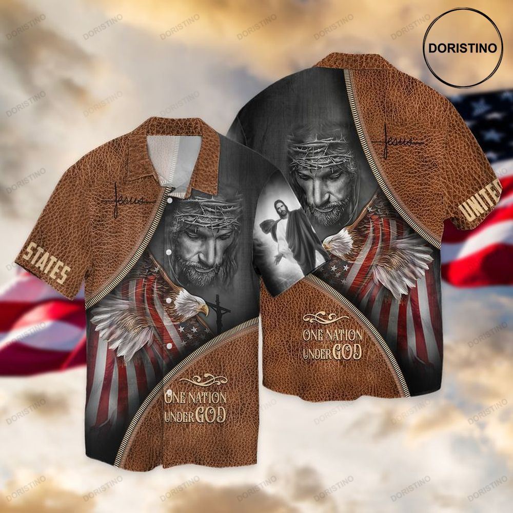 4th Of July Independence Day United States One Nation Under God Jesus Limited Edition Hawaiian Shirt