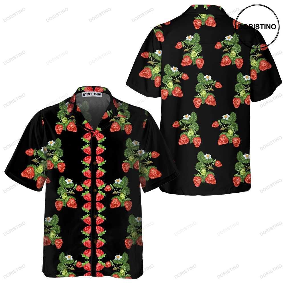 50s Strawberries Strawberry For Men Women Strawberry Prin Awesome Hawaiian Shirt