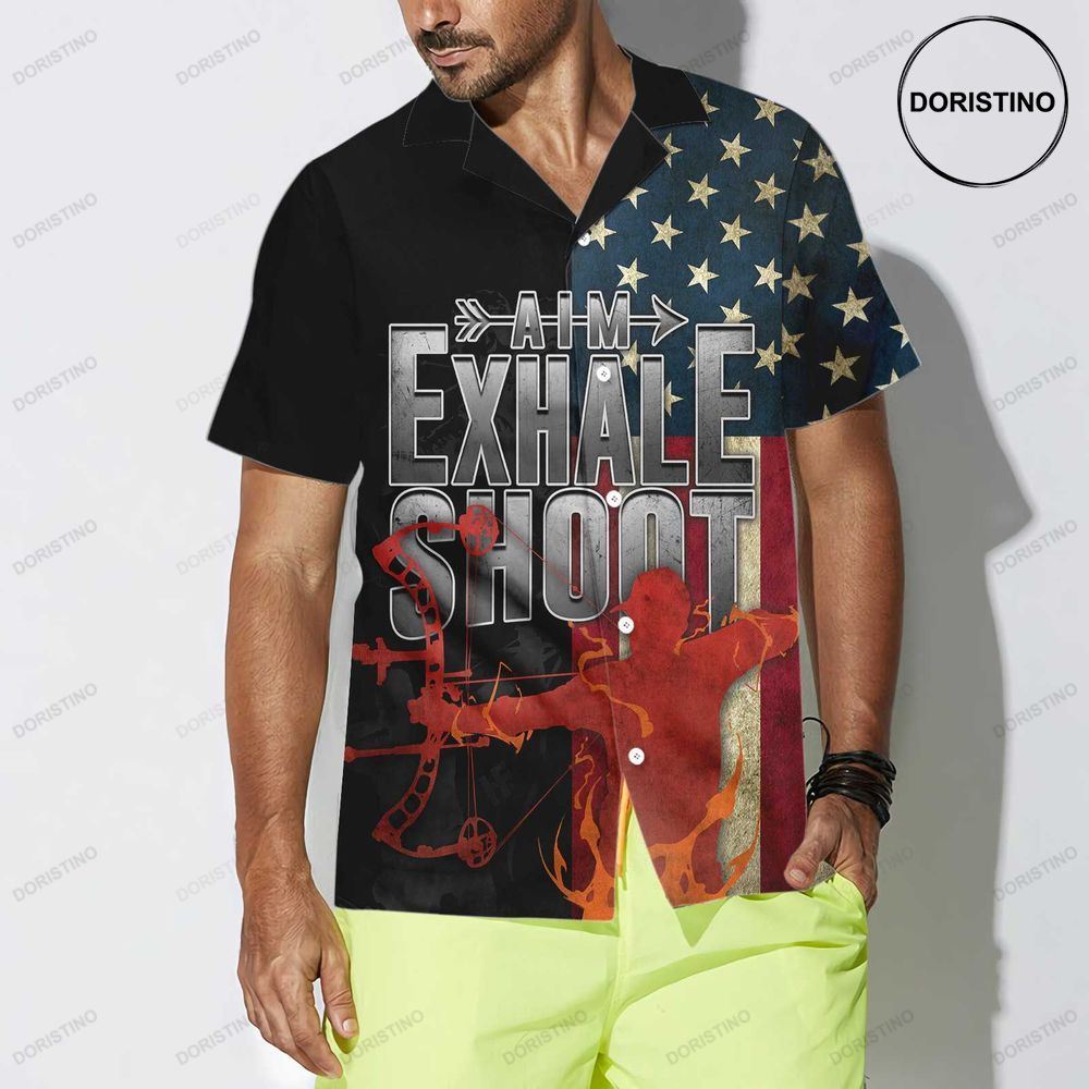 Aim Exhale Shoot Archery Limited Edition Hawaiian Shirt