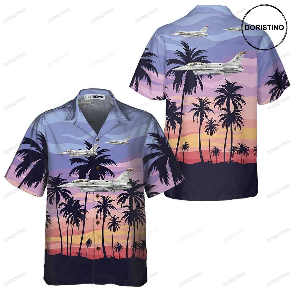 Aircraft On Sunset Aircraft For Men And Women Tropical Aircraf Limited Edition Hawaiian Shirt