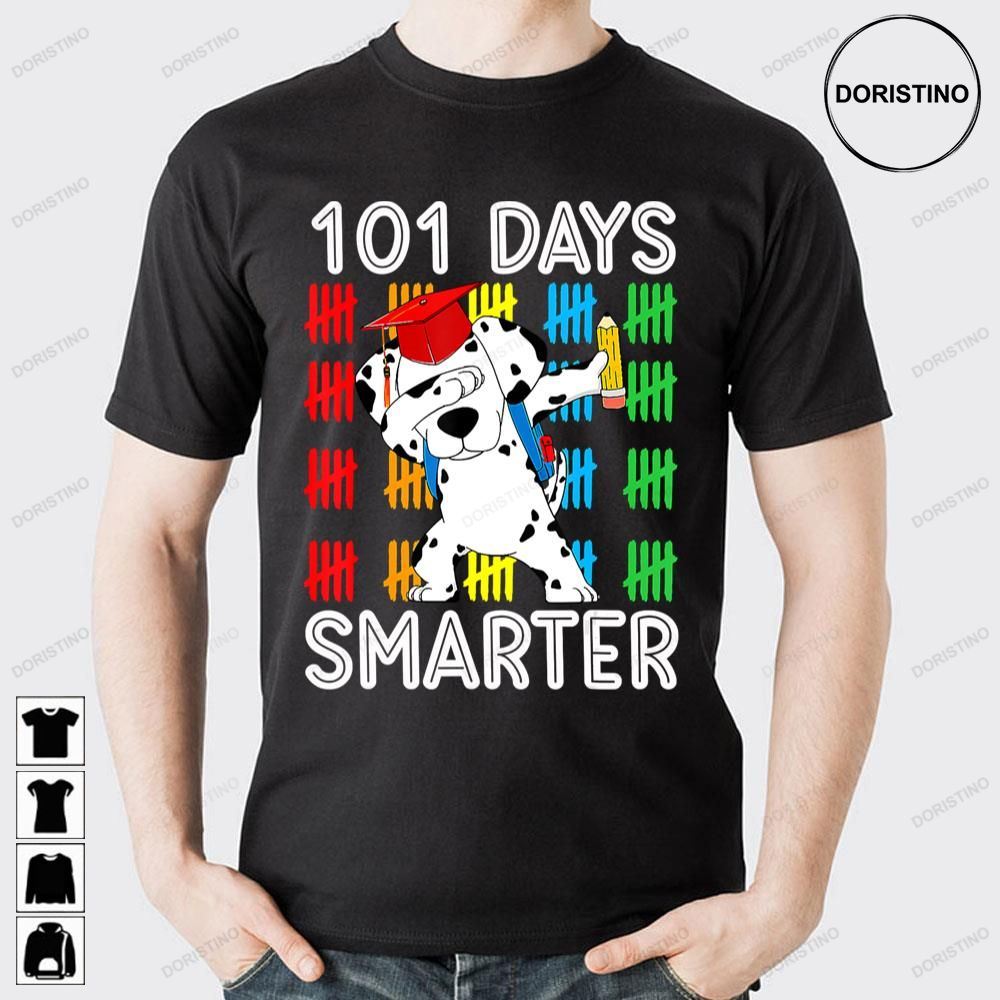 101 Days Smarter Teacher Dalmatian Dog Trending Style