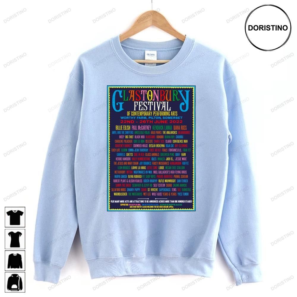 2022 Glastonbury Festival Limited Edition T-shirts