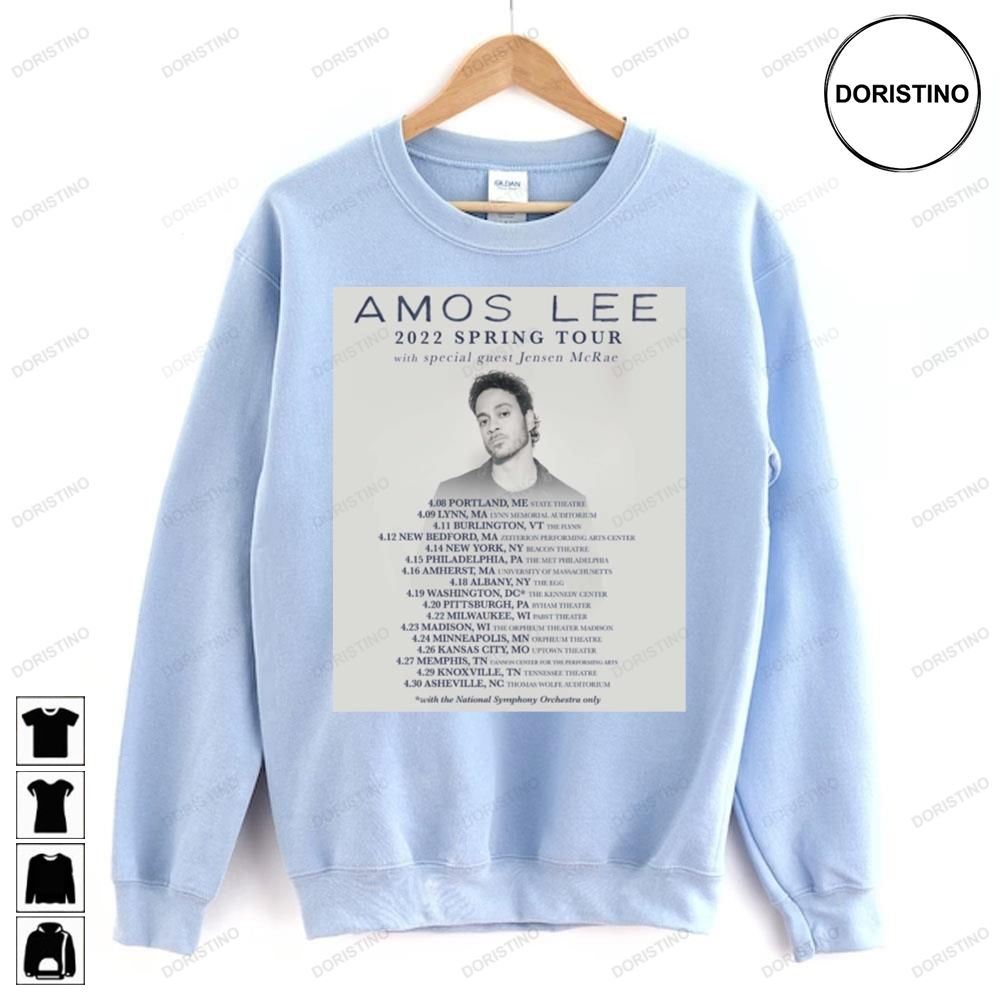2022 Spring Tour Amos Lee Trending Style