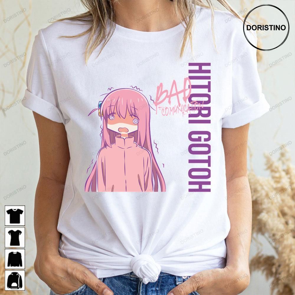 Bad Comunication Pastel Version Hitori Gotoh Bocchi The Rock Awesome Shirts