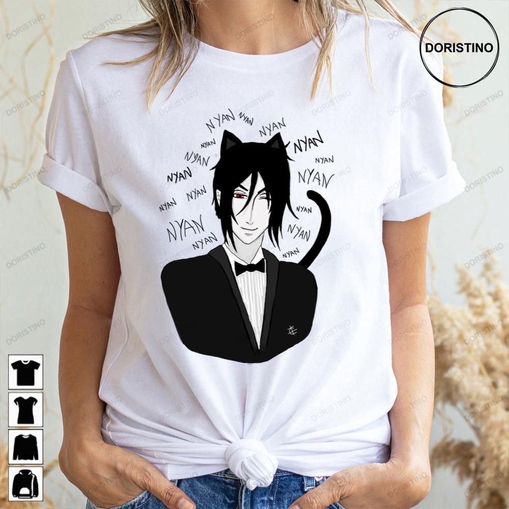 Bassy Cat Butler Fan Kuroshitsuji Limited Edition T-shirts