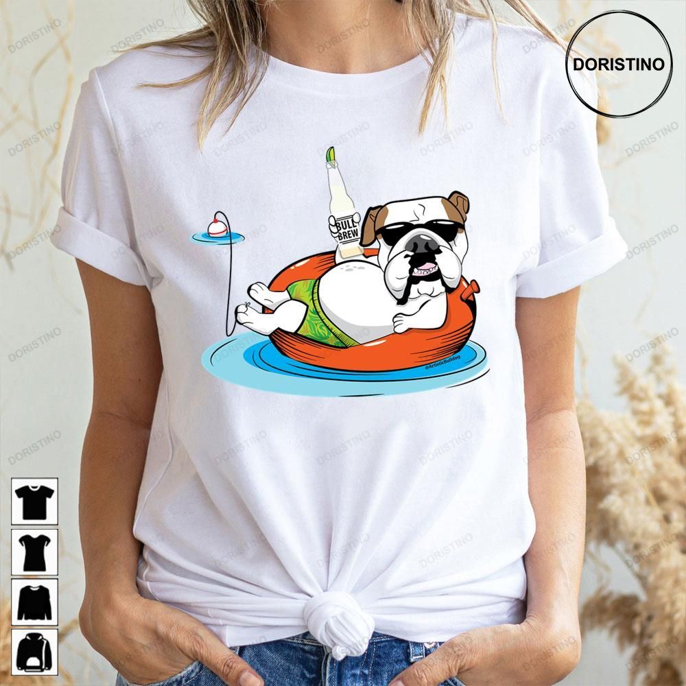 Bulldog In Innertube Limited Edition T-shirts