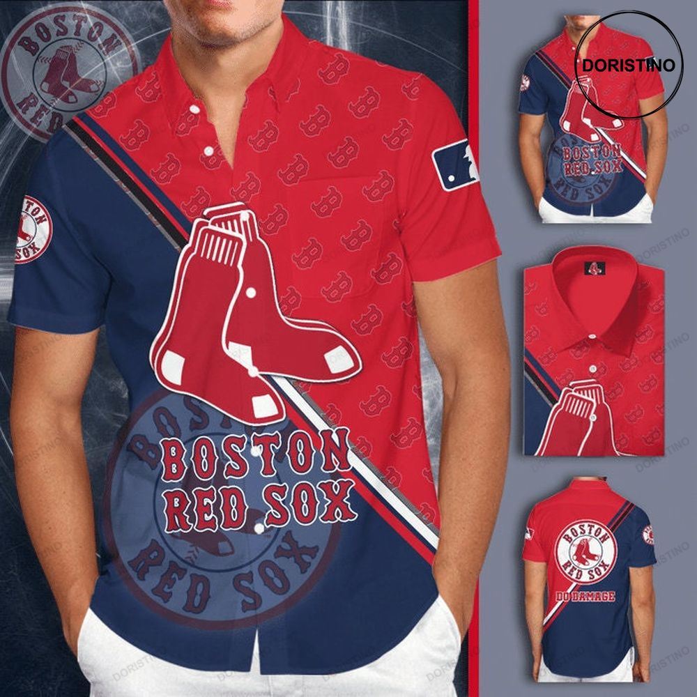Boston Red Sox Short Sleeve Hgi150 Limited Edition Hawaiian Shirt