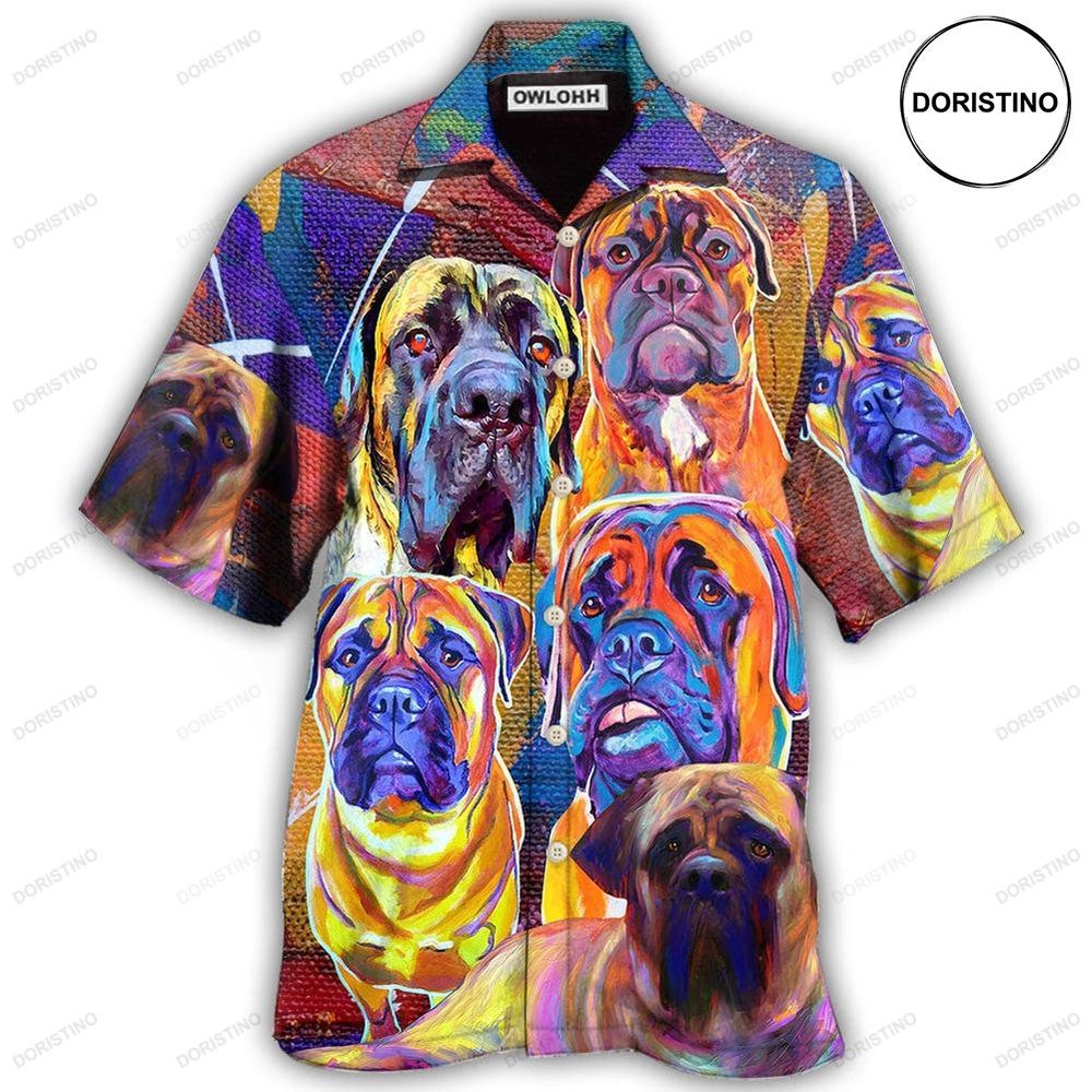 Bullmastiff Cool Painting Dog Lover Awesome Hawaiian Shirt