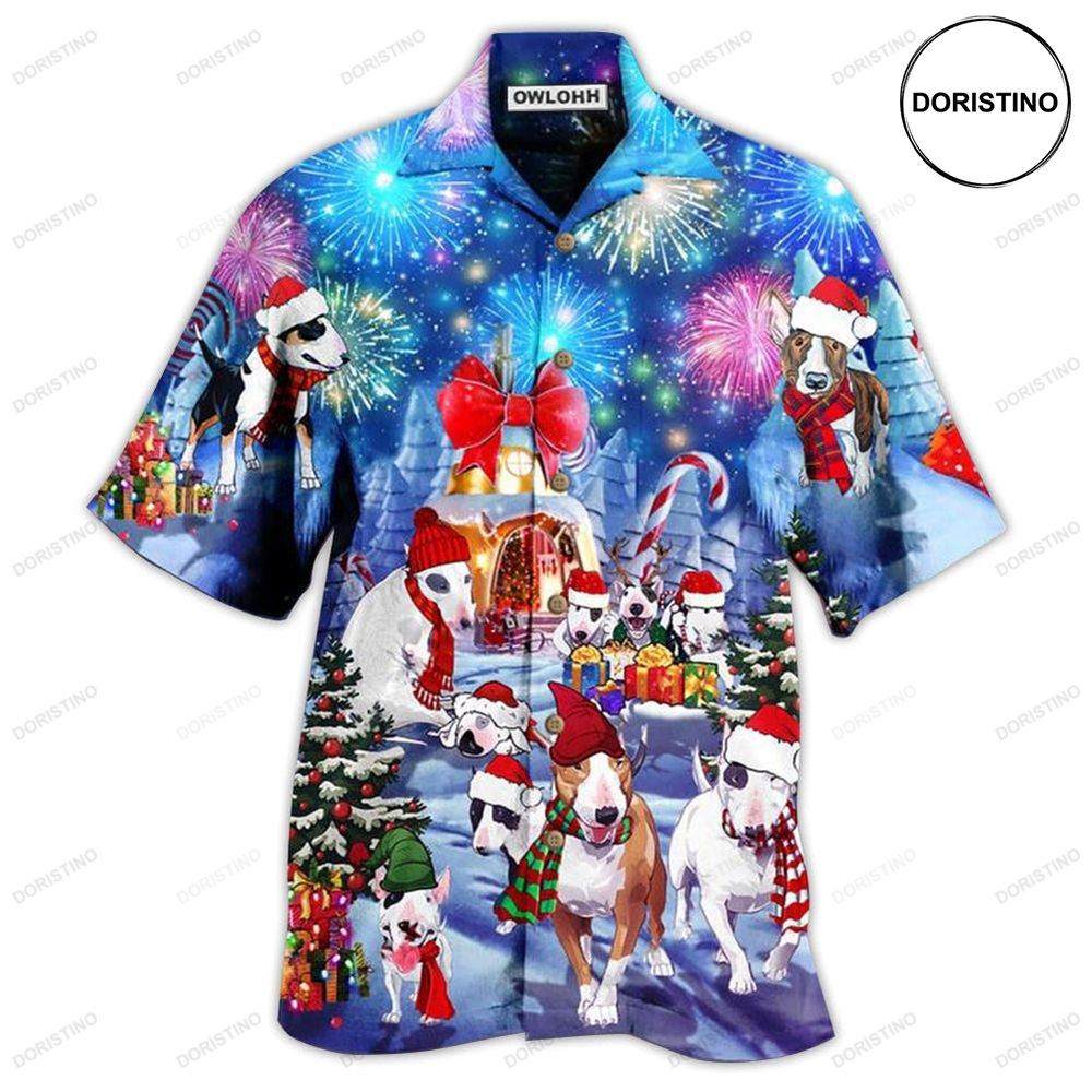 Bully Dog Merry Christmas Awesome Hawaiian Shirt