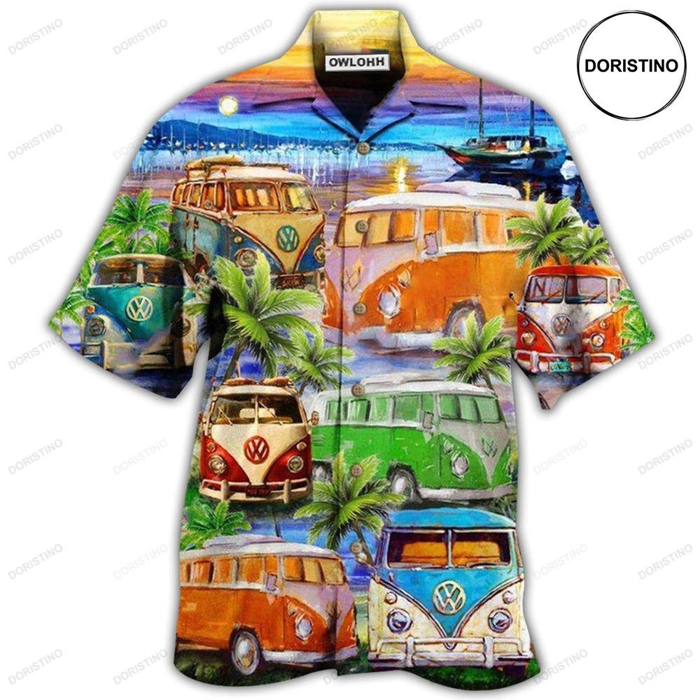 Bus Good Times And Tan Lines On The Beach Limited Edition Hawaiian Shirt