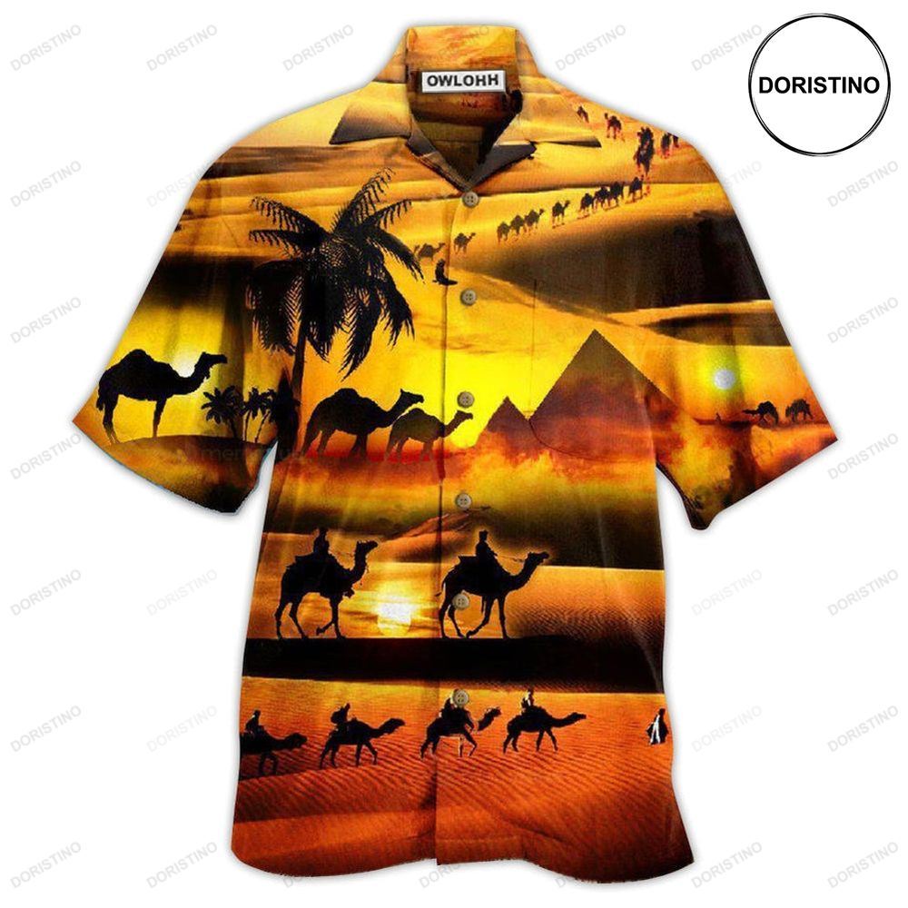Camel Desert Is Under The Sunlight Awesome Hawaiian Shirt