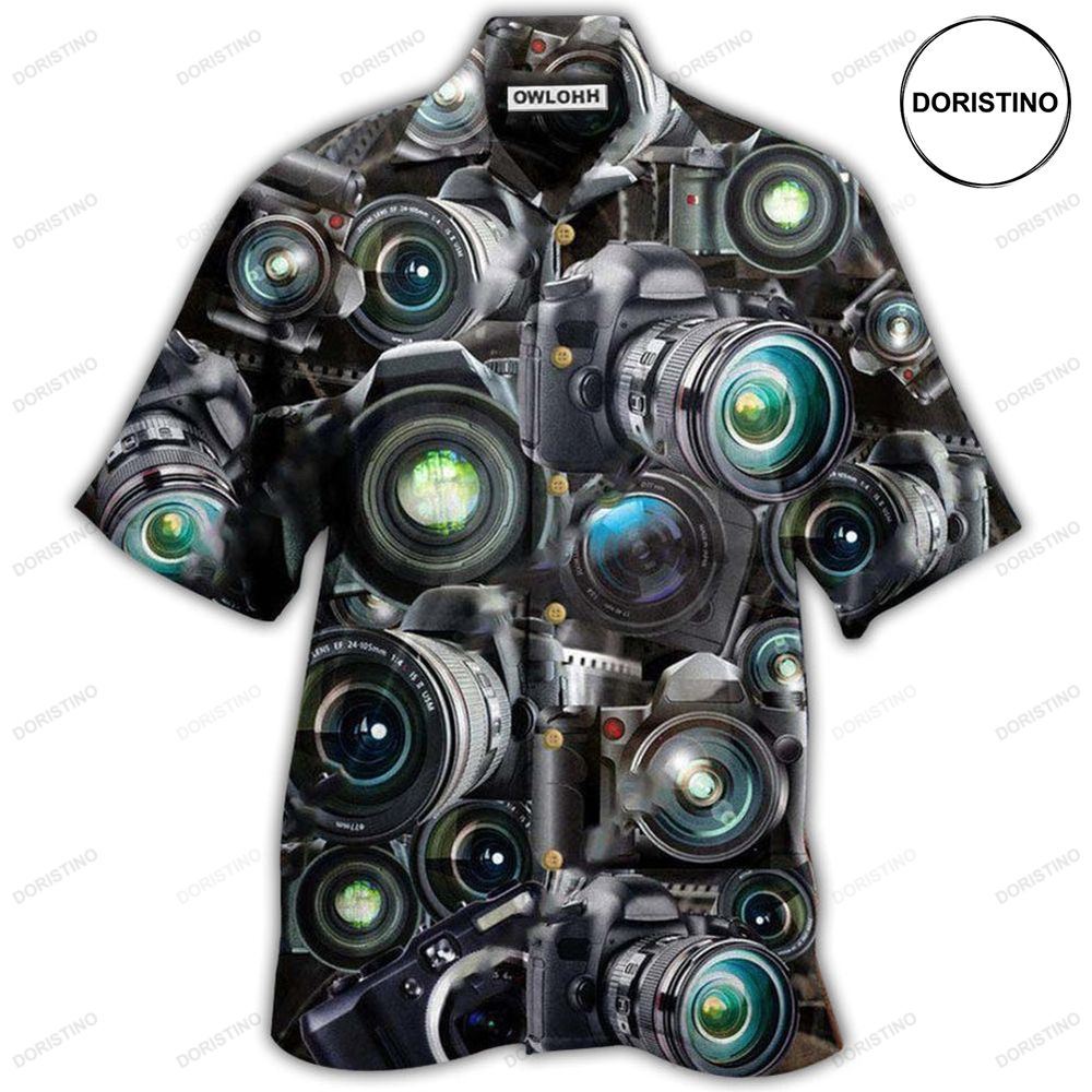 Camera Look Through Cameras Hawaiian Shirt