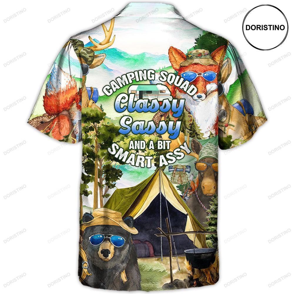 Camping Squad Classy Sassy And A Bit Smart Assy Limited Edition Hawaiian Shirt