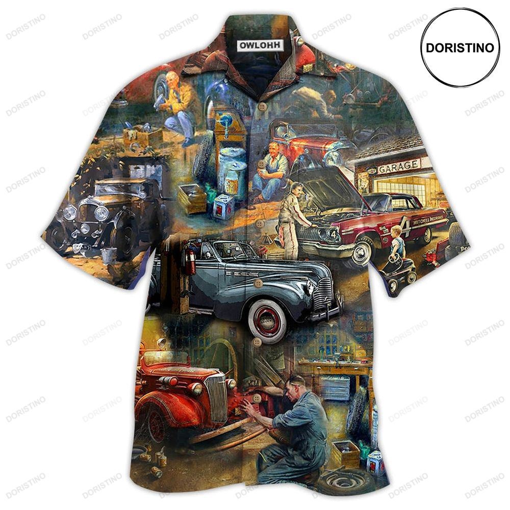 Car Fix Life Vintage Awesome Hawaiian Shirt