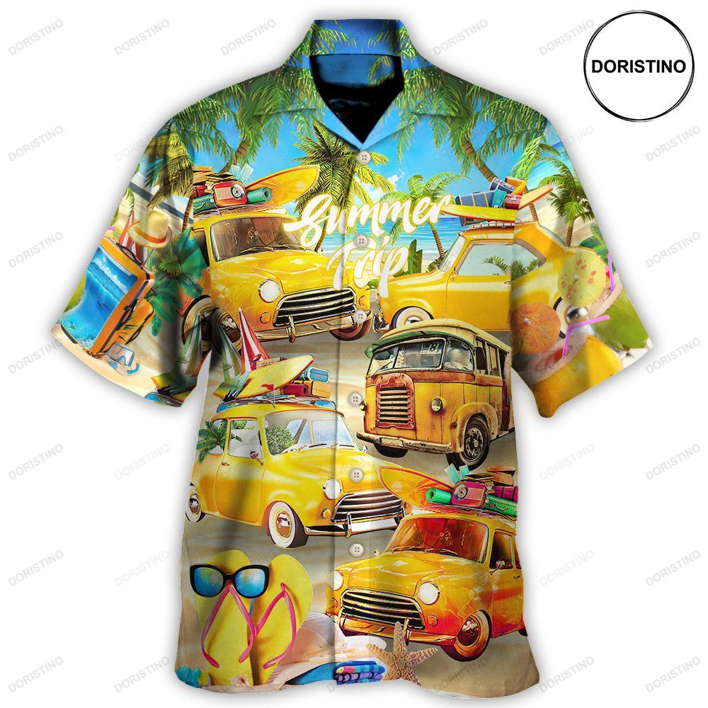 Car Let The Sea Summer Trip Hawaiian Shirt