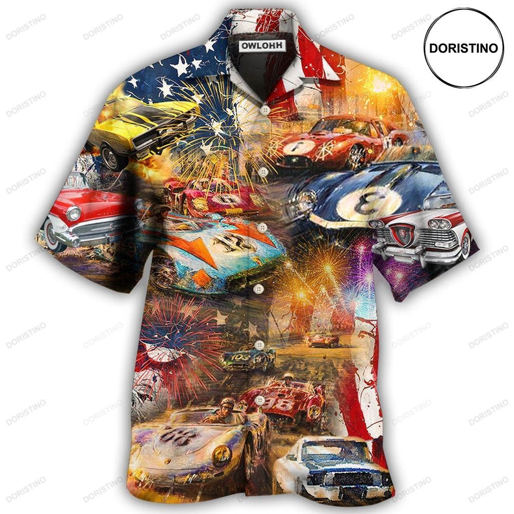 Car Racing Independence Day Limited Edition Hawaiian Shirt