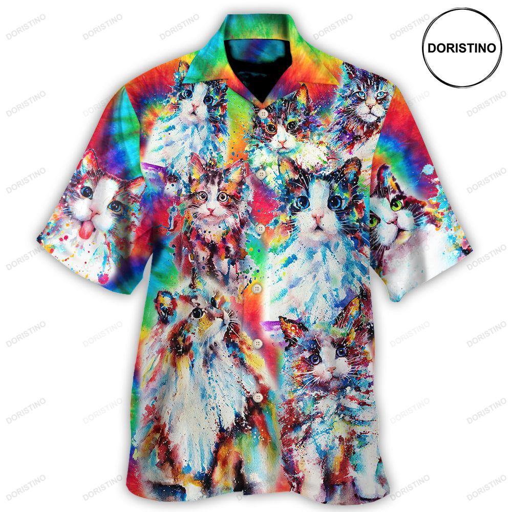 Cat Baby Angel Color Awesome Hawaiian Shirt