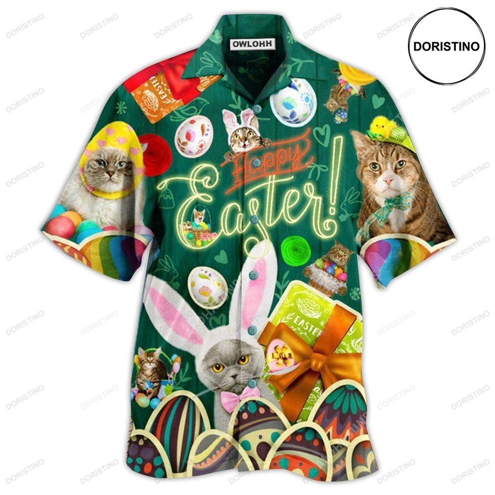 Cat Easter Blessings To You And Your Cats Limited Edition Hawaiian Shirt