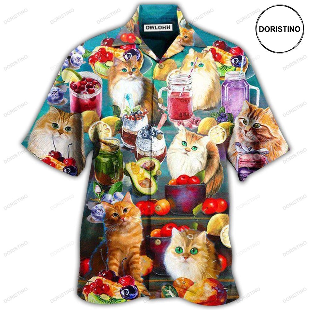 Cat Fresh Your Day With Smoothies Limited Edition Hawaiian Shirt