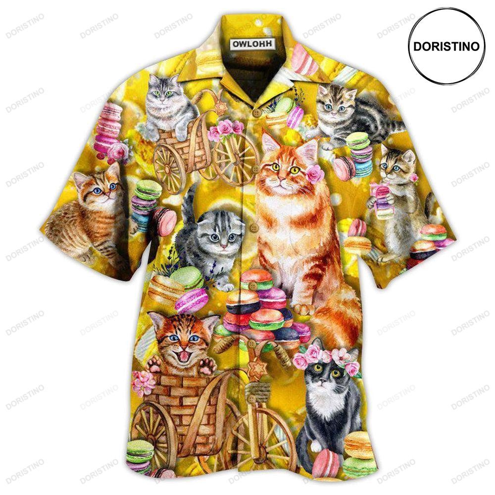 Cat Life Is Better With Cats And Maracon Awesome Hawaiian Shirt