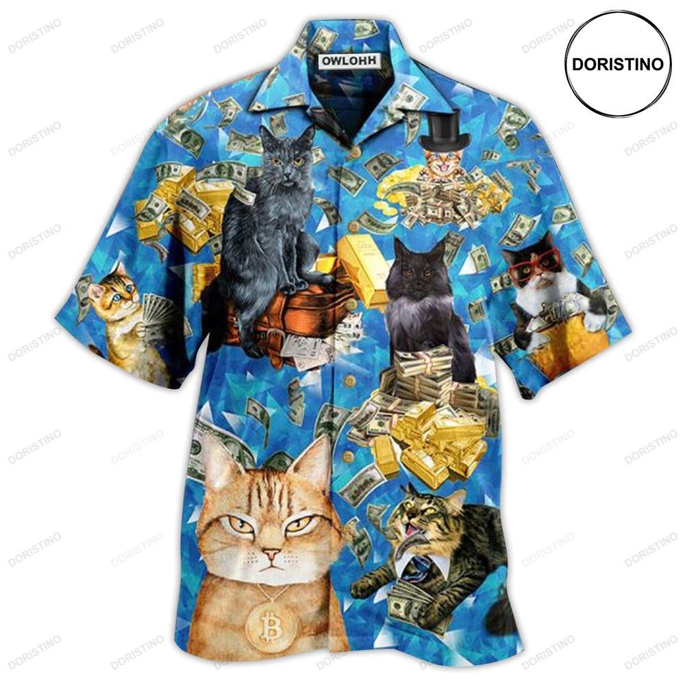 Cat Love Money Cool Limited Edition Hawaiian Shirt