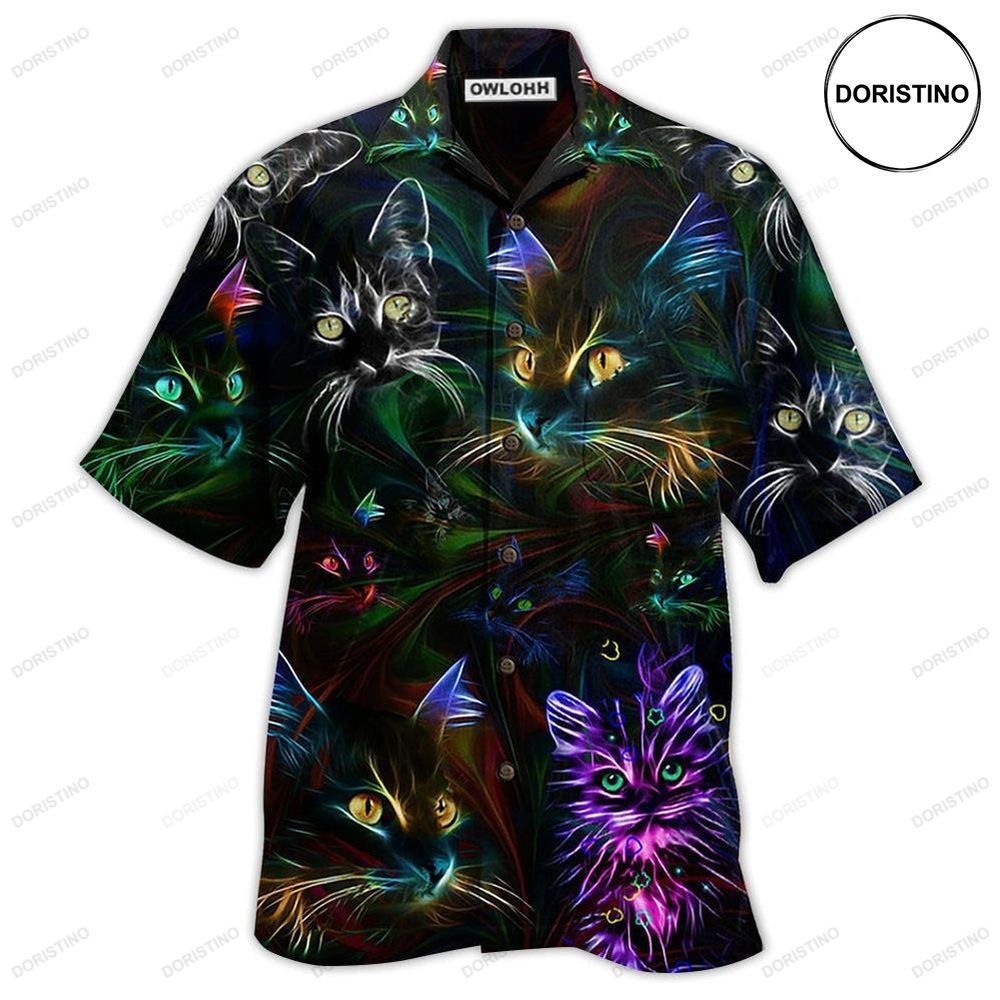 Cat Lovely Don't Care Awesome Hawaiian Shirt