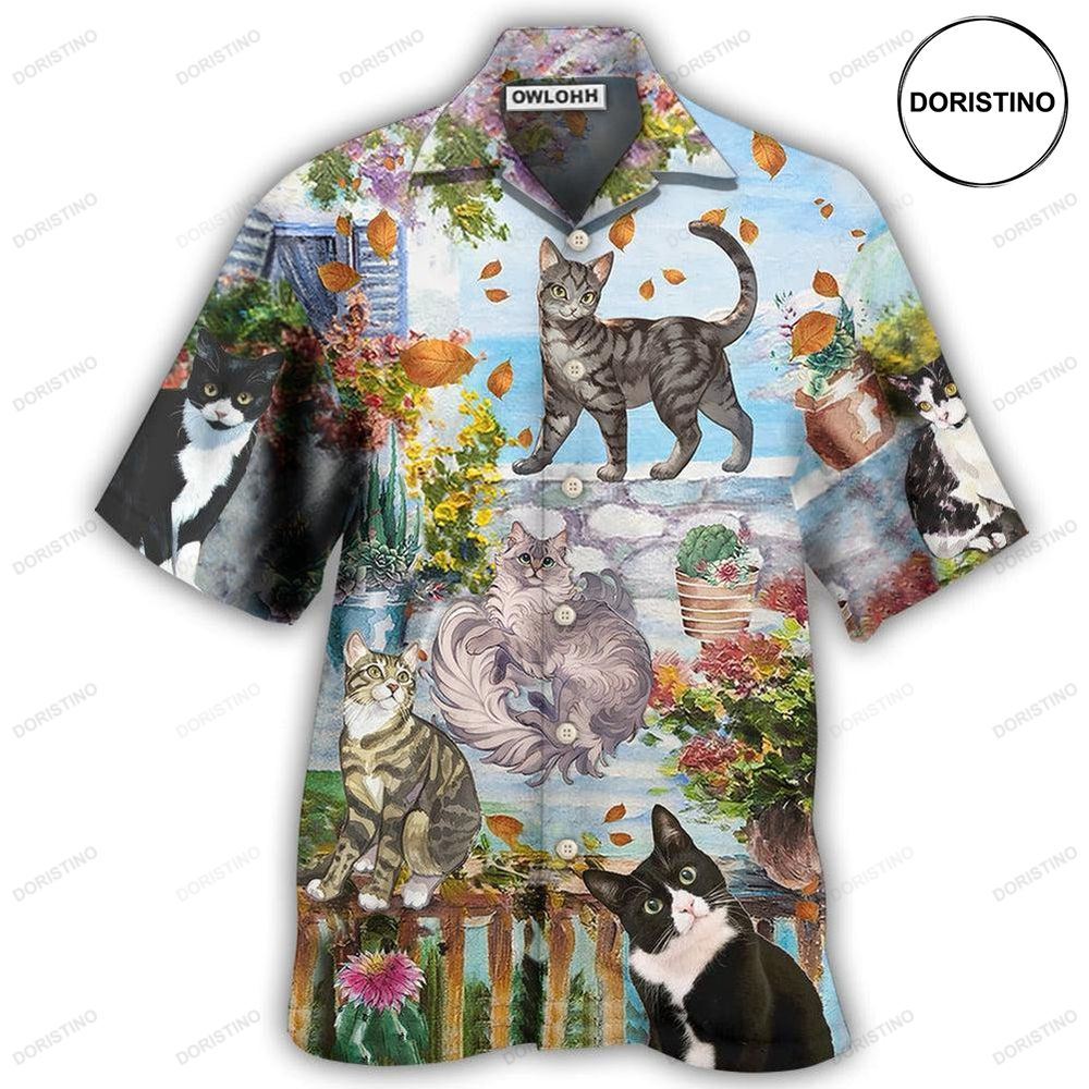 Cat Loves Home And Loves Summer Limited Edition Hawaiian Shirt