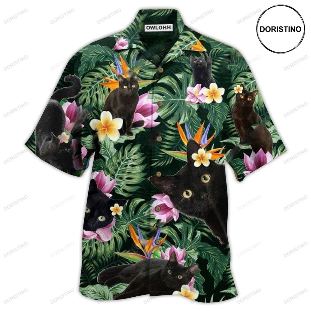 Cat Powered By Cat Hawaii Hawaiian Shirt